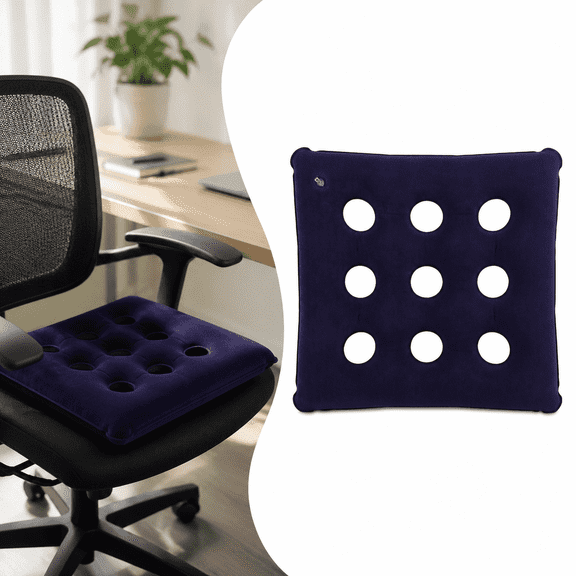 Inflatable Seat Cushion,Inflatable Seat Cushion for Air Travel,Seat Cushion for Airplane,Chair Cushions for Elderly,Bed Sore Cushions for Butt,Breathable Portable Air Chair Cushion with Hand Pump