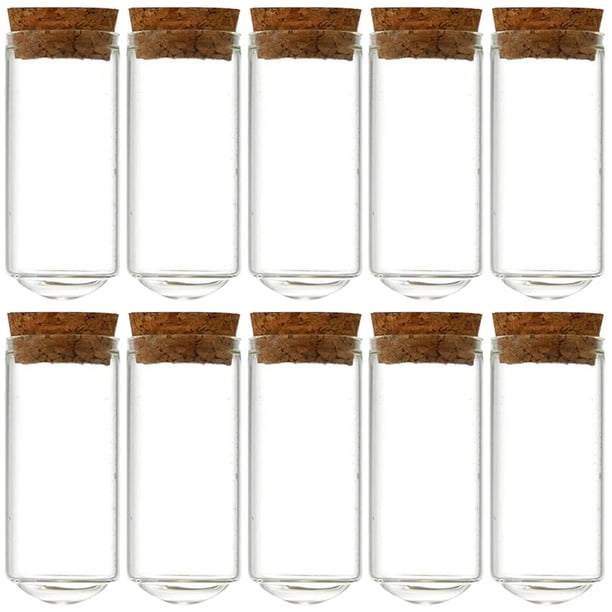 10 piezas pequeñas botellas de vidrio de corcho botellas de deseos multifunción delicadas en miniatura