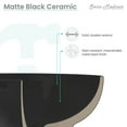 thumbnail image 5 of Sublime Square Two-Piece Pedestal Sink in Matte Black, 5 of 12