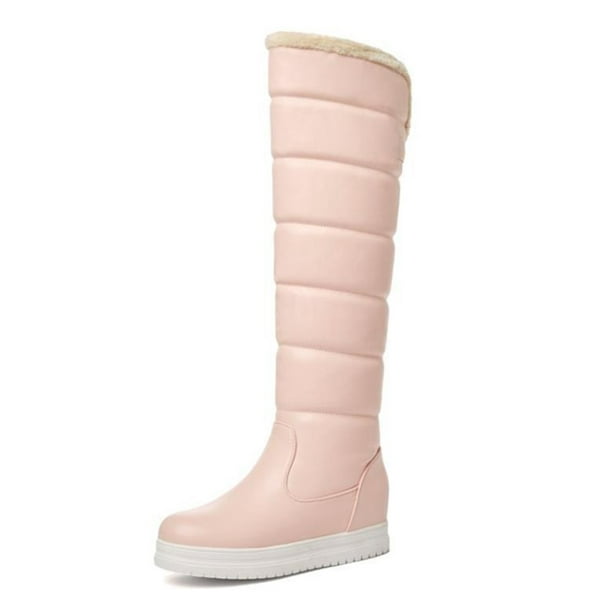 Light pink cheap boots women's
