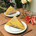thumbnail image 2 of Iauyy Satin Napkins Set of 6- Butterfly- Yellow DIY Printing Decoration Cloth Napkin- Easy Care for Home/Party, 2 of 8