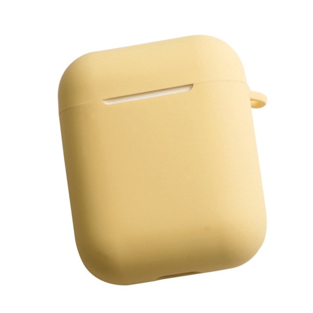 Seitruly Estuche para auriculares compatible con Bluetooth Reutilizable Desmontable Reemplazo de cubierta elástica de color sólido Reemplazo para Cables de audio/vídeo Amarillo