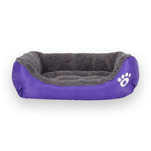 Nido para gatos de color caramelo con huella de color para mascotas, nido para gatos, cálido para invierno, almohadilla grande para perros