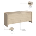 thumbnail image 4 of Studio C 72W x 24D Credenza Desk in Natural Elm - Engineered Wood, 4 of 7