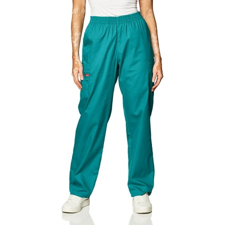 Dickies Women's Petite EDS Signature Scrubs Missy Fit Pull-On Cargo ...