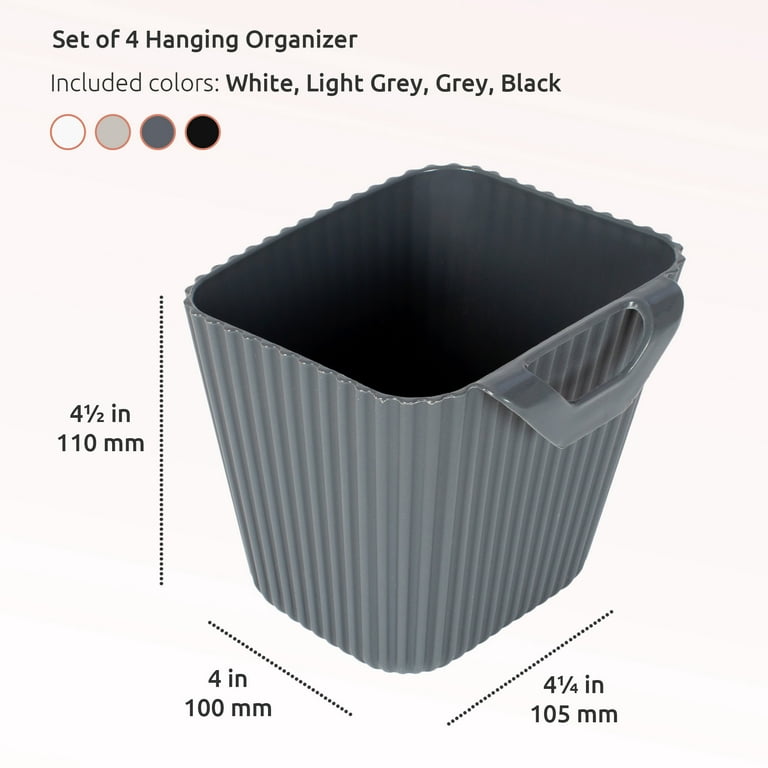 Suction Cup Hanging Basket - Set of 2 - Kitchen Organizer - Polyethylene  Terephthalate - ApolloBox