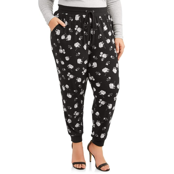 Terra & Sky Women's Plus Size Knit Jogger Pants - Walmart.com