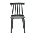 thumbnail image 3 of Black Windsor Dining Chairs Set of 4 Wood Farmhouse Spindle Back Widen Seat Mid Century Modern French Country Style for Living Room Restaurant, 3 of 10