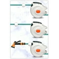 thumbnail image 4 of Retractable Garden Hose Reel, Auto Rewind Retractable Garden Hose Reel Wall Mount with Sprayer Nozzle for Watering, 4 of 7