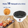 thumbnail image 5 of Takoyaki Maker by StarBlue with FREE Takoyaki picks - Easy and Simple to operate electric machine to make Japanese Takoyaki Octopus Ball AC 120V 50/60Hz 650W, 5 of 5