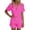 C365 Hot Pink, variant on CONZONE Womens Pajamas Set Solid Color Short Sleeve Lace Up Tops and Shorts Loungewear Soft 2 Piece Pjs Set for Women