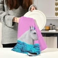 thumbnail image 5 of GZHJMY Unicorn Kitchen Dish Towel Set of 6, Super Absorbent Soft Drying Cloth Tea Bar Towels, 28"x 18", 5 of 6