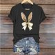 thumbnail image 4 of Mujeres Pantalones Cortos de Manga Corta Impresa Floral Cuello Redondo Superior / Camisa Poliéster, Blusa Casual de Moda para el Uso Diario Del Hogar, 4 of 5