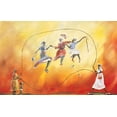 thumbnail image 2 of Unknown 32x22 White Modern Wood Framed Museum Art Print Titled - Double Dutch I, 2 of 4
