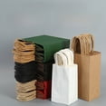 thumbnail image 4 of Bolsa de papel kraft, bolsa para llevar comida, bolsa para regalo, bolsa para empacar ropa, bolsa de papel portátil, 4 of 4