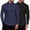 2 Pcs-Black/Navy Blue, variant on Mens Mock Neck Shirts Fleece Long Sleeve Tops Basic Pullover T-Shirts