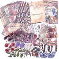 thumbnail image 1 of Scrapbook Supplies, (361Pcs) Vintage Aesthetic Scrapbook Kit with Paper, Stickers, Picture Frames, A6 Notebook Blank, 1 of 5
