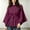 Purple mandarin collar cape coat women a1, variant on thefmos Women's Long Sleeve Poncho Coat Mock Neck Casual Solid Color Fashion Belted Business Jacket Outerwear Fall Winter Outfit, Red S