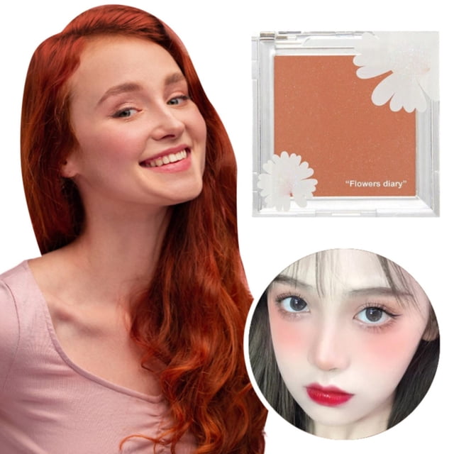 Makeup Blusher Powder Makeup Highly Pigmented All Day Wear, Makeup White Blusher