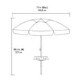 thumbnail image 4 of Mainstays 7 ft. Beach Umbrella With Table, 4 of 4