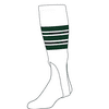 TCK Baseball Stirrups Large (300F, 7in) White, Dk Green, Black