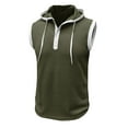 thumbnail image 6 of JTieacloth Mens Shirts Bulk Mens Gym Vest Vest Training Sleeveless Vest Heavy Summer Sport Fitness Hooded Vest For Men, 6 of 6