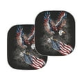 thumbnail image 2 of Yuyamidu Eagle Car Window Sun Shades Front Windshield Cover 2 Pack USA Flag Car Front Window Shades for SUV Van Truck Sun Shade Portable Windshield Cover, 2 of 5