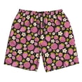thumbnail image 3 of Uemuo Strawberry Pattern Men's Swim Trunks Hawaiian Beach Bathing Suit Swimsuits Beach Quick-Dry Shorts with Pockets-Medium, 3 of 9