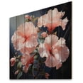 thumbnail image 2 of Designart "Hibiscus love expression VI" Floral Print on Natural Pine Wood, 2 of 5