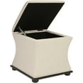 Safavieh Maddox Solid Upholstered Flip Top Storage Ottoman