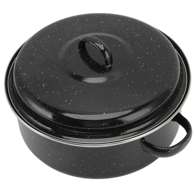 Rôtissoire, Chaleur Circulante Sécuritaire Rôtissoire Exquise pour la Maison pour Patates Douces Cuites au Four pour Barbecue Couvercle en Fer 26 cm