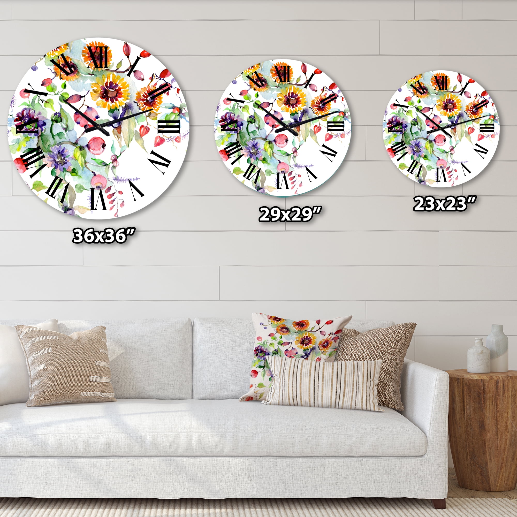 Designart 1 in Quartz Modern/Contemporary Wall Clock