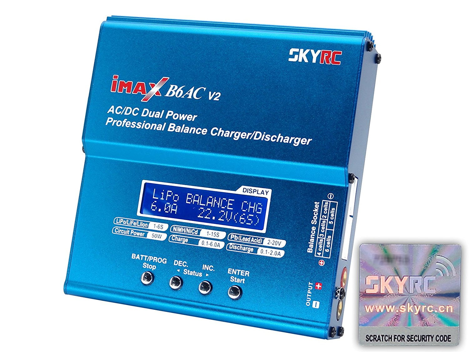 SKYRC iMAX B6AC V2 AC/DC Dual Power Professional Balance Charger