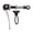 Black, variant on Mosiee 1Pc Folding Bicycle Seat Tube Clamp 80Mm Aluminum Quick Release Clamp Stainless Steel Hook for Brompton for 3Sixty Bike Parts Golden