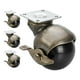 thumbnail image 5 of Juego de 4 ruedas giratorias de bola para muebles con placa superior, instalación sencilla, placa giratoria universal para muebles 15 pulgadas, 5 of 8