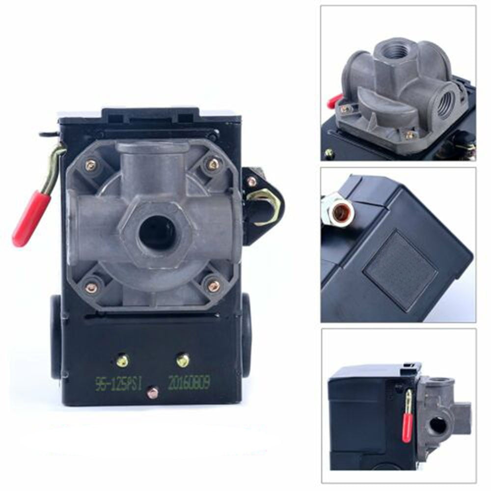 1*Air Compressor Pump Horizontal Pressure Switch Controller 4-Ports 150 PSI 