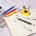 thumbnail image 4 of Unique Bargains 6 Pack 6 in 1 Metal Multitool Tech Tool Pen Gifts with Ballpoint Pen, Ruler, Screwdriver, Stylus, Level Gauge, 4 of 7