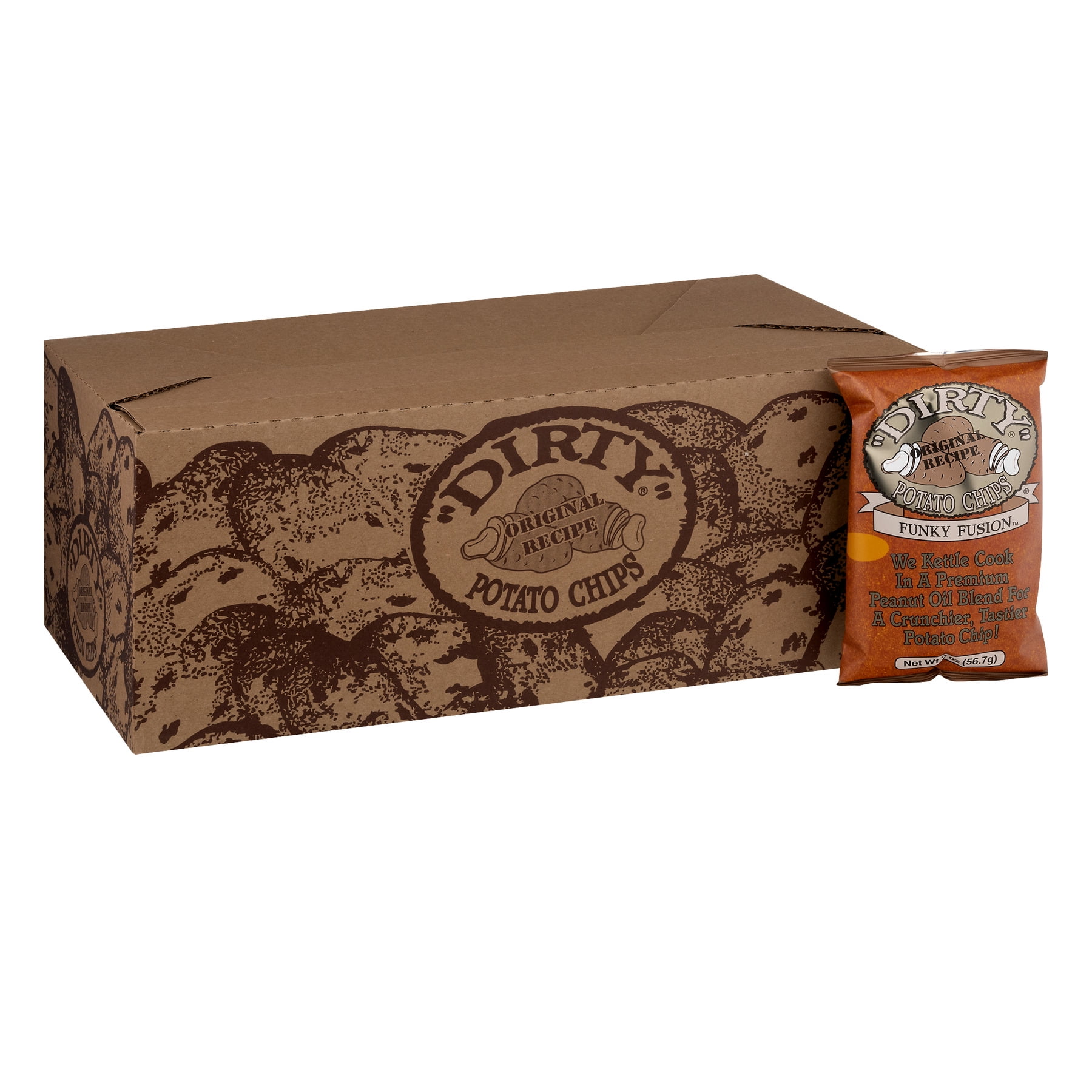 Dirty Kettle Style Funky Fusion Potato Chips, 2 oz. - Pack of 25