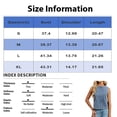 thumbnail image 4 of Round Neck Denim Vest for Women, Sleeveless Button Front Jean Tank Top - Casual Summer Vintage Washed Straight Fit Shirt Light Blue S, 4 of 8