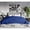 Microvelvet Blue, variant on Avana Waterproof Throw Blanket - King, Microvelvet Blue