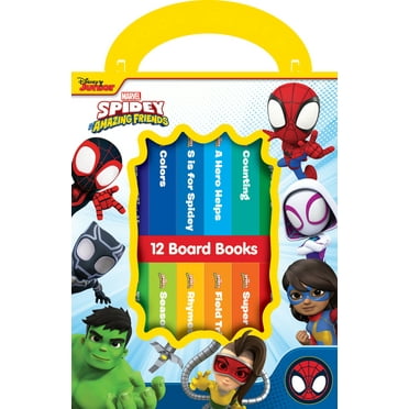 Disney Junior Marvel Spidey and His Amazing Friends: 12 Board Books, (Paperback)