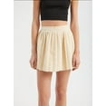 thumbnail image 4 of High Waist Pleated Mini Skirt, 4 of 5