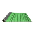thumbnail image 2 of Ahgly Company Indoor Round Abstract Emerald Green Modern Area Rugs, 3' Round, 2 of 4