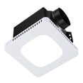 thumbnail image 5 of Bathroom Exhaust Fan with LED Light 130 CFM 3 Speed 1.5 Sones Low Noise AC Motor Ceiling Fan for Laundry Room Storage Home Ventilation White, 5 of 10
