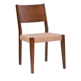thumbnail image 1 of Pemberly Row Transitional Set of Two Wood 18" Dining Chairs in Brown, 1 of 9