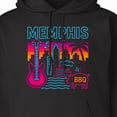 thumbnail image 3 of Inktastic Memphis Neon Skyline Beale Street Bbq Music Adult Hoodie Sweatshirt, 3 of 4