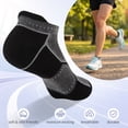 thumbnail image 4 of COOPLUS Women's Ankle Socks 10 Pairs, Cushioned Breathable Mesh Arch Support Low Cut Athletic Running Socks, 4 of 8