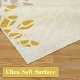 thumbnail image 4 of Hasoo Indoor 4' x 6' Area Rug Modern Floral Washable Rug for Living Room Non-Slip Floor Carpet for Bedroom, Yellow, 4 of 6