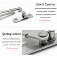 thumbnail image 3 of Child Safety Window Opening Restrictor Locks - 2-Pack Silver Metal Security Stoppers, 1/8" Thick Easy-Install Limit Control Devices for Childproofing, Allowing Safe Ventilation Without Full Opening, 3 of 6