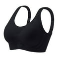 thumbnail image 3 of WCJM Black Women's Seamless Bras No Underwire Scalloped Up Bras Soft Wireless Comfort Bralettes Full Coverage Everyday Bra, 3 of 5